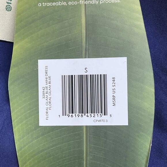 NEW FARM Rio Long Sleeve Floral Mini Dress – White/Multicolor – Size S – NWT - Picture 8 of 9